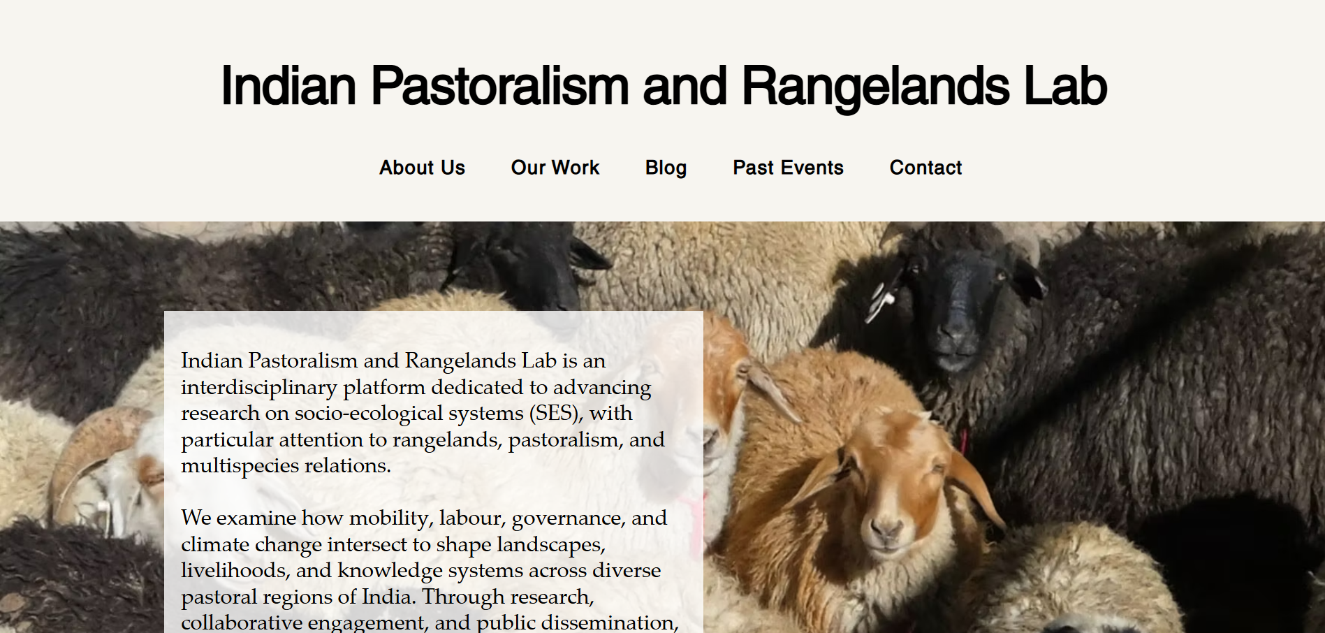 Indian Pastoralism Lab Platform